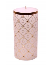 HKI Handcrafted Moghul Royal Candles - White